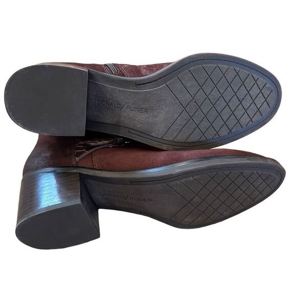 NWT Donald Pliner Brown Suede & Leather Boots- size 8.5 - Picture 8 of 9